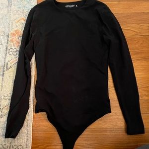 Black long sleeve bodysuit from Abercrombie size medium